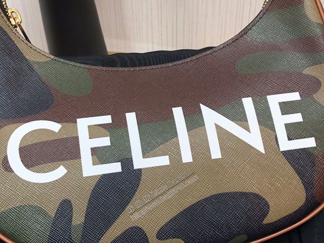 Celine專櫃2022新款復古腋下包 193952 賽琳AVA迷彩帆布手袋 sldj2250